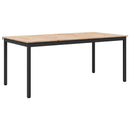 vidaXL Étkezőasztal Természetes 180 x 90 x 75 cm Tömör fenyőfa