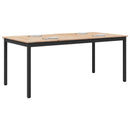 vidaXL Étkezőasztal Természetes 180 x 90 x 75 cm Tömör fenyőfa