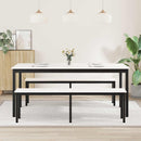 vidaXL Étkezőasztal Fehér 180 x 90 x 75 cm Tömör fenyőfa
