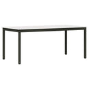 vidaXL Étkezőasztal Fehér 180 x 90 x 75 cm Tömör fenyőfa