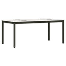 vidaXL Étkezőasztal Fehér 180 x 90 x 75 cm Tömör fenyőfa