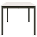 vidaXL Étkezőasztal Fehér 180 x 90 x 75 cm Tömör fenyőfa