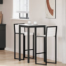 vidaXL Bárasztal Fehér 60 x 60 x 105 cm Tömör fenyőfa