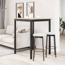 vidaXL Bárasztal Természetes 80 x 80 x 105 cm Tömör fenyőfa