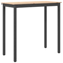 vidaXL Bárasztal Természetes 110 x 55 x 105 cm Tömör fenyőfa