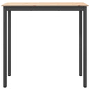 vidaXL Bárasztal Természetes 110 x 55 x 105 cm Tömör fenyőfa
