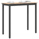 vidaXL Bárasztal Természetes 110 x 55 x 105 cm Tömör fenyőfa