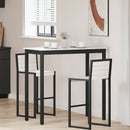 vidaXL Bárasztal Fehér 110 x 55 x 105 cm Tömör fenyőfa