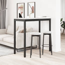vidaXL Bárasztal Fehér 110 x 55 x 105 cm Tömör fenyőfa