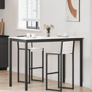 vidaXL Bárasztal Fehér 140 x 80 x 105 cm Tömör fenyőfa