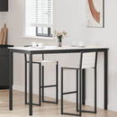 vidaXL Bárasztal Fehér 150 x 80 x 105 cm Tömör fenyőfa