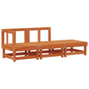 vidaXL Sarokkanapé egységek Viaszbarna 183 x 61 x 62 cm Tömör fenyő