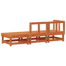 vidaXL Sarokkanapé egységek Viaszbarna 183 x 61 x 62 cm Tömör fenyő