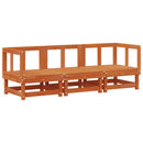 vidaXL Sarokkanapé egységek Viaszbarna 183 x 61 x 62 cm Tömör fenyő