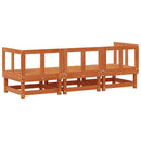 vidaXL Sarokkanapé egységek Viaszbarna 183 x 61 x 62 cm Tömör fenyő