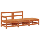 vidaXL Sarokkanapé egységek párnával Viaszbarna 190 x 62 x 70,5 cm