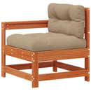 vidaXL Sarokkanapé egységek párnával Viaszbarna 190 x 62 x 70,5 cm