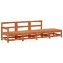 vidaXL Sarokkanapé egységek Viaszbarna 252 x 62 x 70,5 cm Tömör fenyő