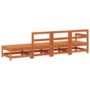 vidaXL Sarokkanapé egységek Viaszbarna 252 x 62 x 70,5 cm Tömör fenyő