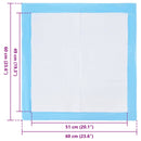 vidaXL Nem szőtt szövet állat tréningpárna 50 pcs 60 x 60 cm