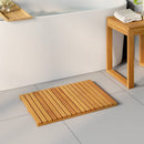 vidaXL Fürdőszoba szőnyeg Egyszínű Barna 60 x 40 cm Tömör Akácfa