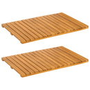 vidaXL Fürdőszoba szőnyeg Egyszínű Barna 60 x 40 cm faszínű