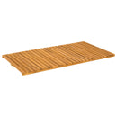 vidaXL Fürdőszoba szőnyeg Egyszínű Barna 100 x 55 cm Tömör Akácfa
