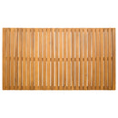 vidaXL Fürdőszoba szőnyeg Egyszínű Barna 100 x 55 cm Tömör Akácfa
