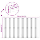 vidaXL Fürdőszoba szőnyeg Egyszínű Barna 100 x 55 cm faszínű