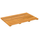 vidaXL Fürdőszoba szőnyeg Egyszínű Barna 56 x 37 x 2,5 cm Tömör Akácfa