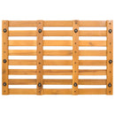 vidaXL Fürdőszoba szőnyeg Egyszínű Barna 100 x 53 cm faszínű