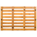 vidaXL Fürdőszoba szőnyeg Egyszínű Barna 56 x 37 x 2,5 cm Tömör Akácfa