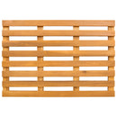 vidaXL Fürdőszoba szőnyeg Egyszínű Barna 56 x 37 x 2,5 cm Tömör Akácfa