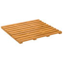 vidaXL Fürdőszoba szőnyeg Egyszínű Barna 50 x 48 x 2,5 cm Tömör Akácfa