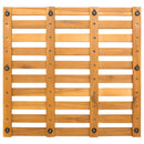 vidaXL Fürdőszoba szőnyeg Egyszínű Barna 50 x 48 x 2,5 cm Tömör Akácfa