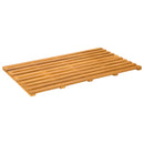 vidaXL Fürdőszoba szőnyeg Egyszínű Barna 80 x 48 x 2,5 cm Tömör Akácfa