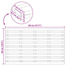 vidaXL Fürdőszoba szőnyeg Egyszínű Barna 100 x 53 cm faszínű