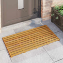 vidaXL Fürdőszoba szőnyeg Barna 100 x 53 x 2,5 cm Tömör Akácfa