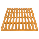 vidaXL Fürdőszoba szőnyeg Barna 100 x 53 x 2,5 cm Tömör Akácfa