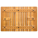 vidaXL Fürdőszoba szőnyeg Egyszínű Barna 59 x 40 cm faszínű