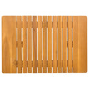 vidaXL Fürdőszoba szőnyeg Egyszínű Barna 59 x 40 cm faszínű