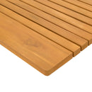 vidaXL Fürdőszoba szőnyeg Egyszínű Barna 81 x 50 cm Tömör Akácfa
