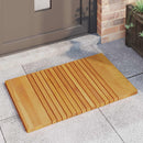vidaXL Fürdőszoba szőnyeg Egyszínű Barna 81 x 50 cm Tömör Akácfa