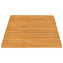 vidaXL Fürdőszoba szőnyeg Egyszínű Barna 81 x 50 cm Tömör Akácfa