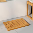 vidaXL Fürdőszoba szőnyeg Egyszínű Barna 60 x 40 cm Tömör Akácfa