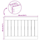 vidaXL Fürdőszoba szőnyeg Egyszínű Barna 60 x 40 cm faszínű