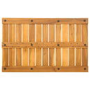 vidaXL Fürdőszoba szőnyeg Egyszínű Barna 80 x 50 cm faszínű