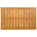 vidaXL Fürdőszoba szőnyeg Egyszínű Barna 80 x 50 cm faszínű