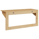 vidaXL Kabáthorog HILL Méz barna 90 x 35 x 41.5 cm Tömör fenyő