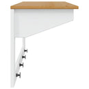 vidaXL Kabáthorog HILL Fehér és mézbarna 90 x 35 x 41.5 cm Tömör fenyő